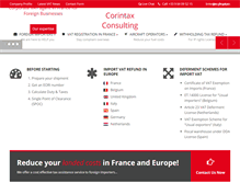 Tablet Screenshot of corintax.com
